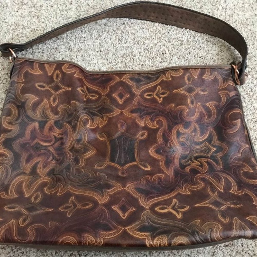 XL Western Style Leather Tote